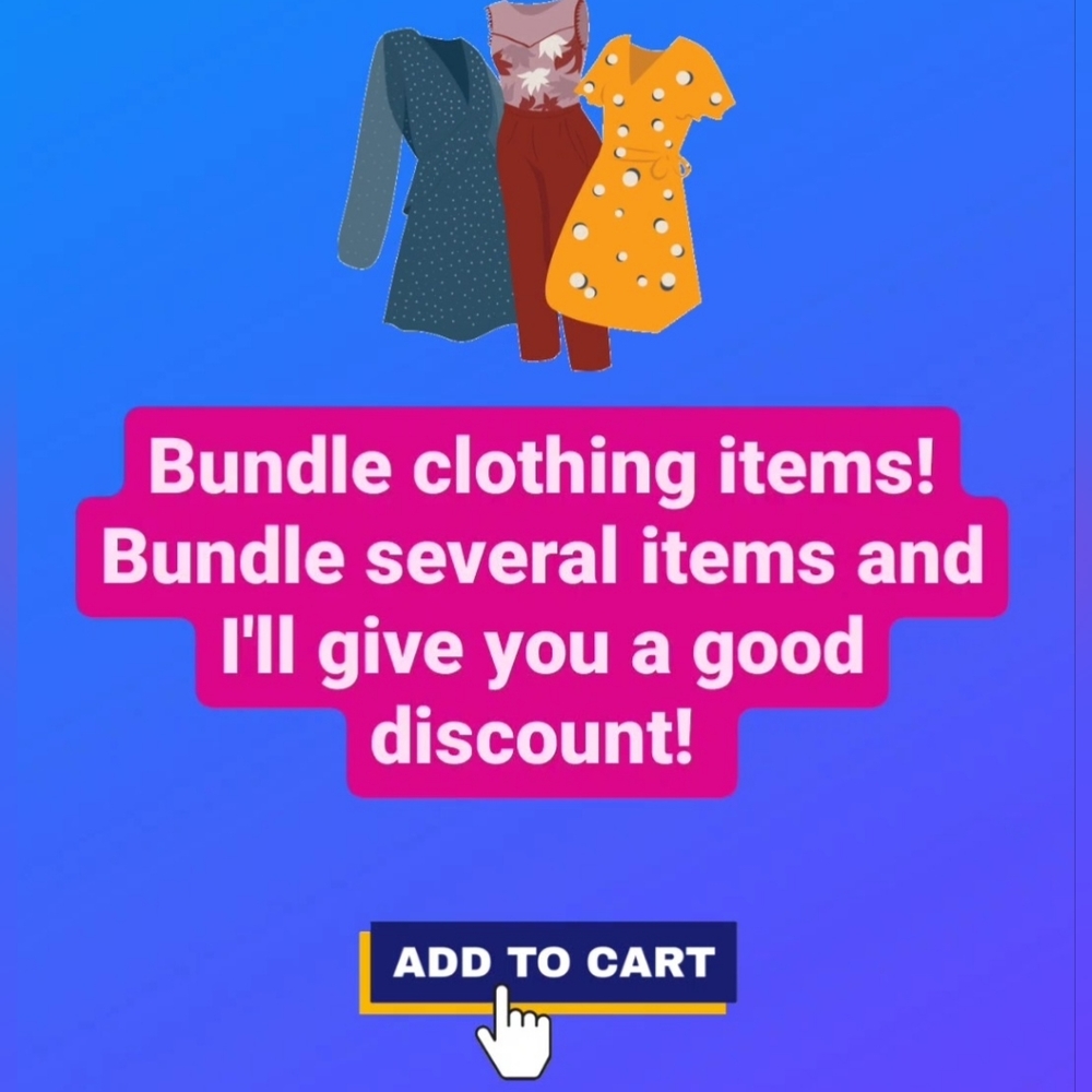 Bundle clothing items for big savings! Tall girl shop!